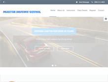 Tablet Screenshot of masterdrivingschoolok.com